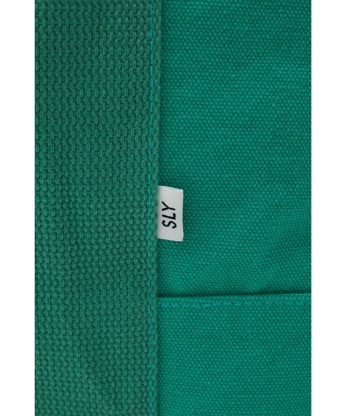 SLY(スライ)の「LIMITED ITEM WASHED CANVAS BAG キャンバス バッグ(トートバッグ・レディース・ブラック/グリーン・FREE)」の16枚目の写真