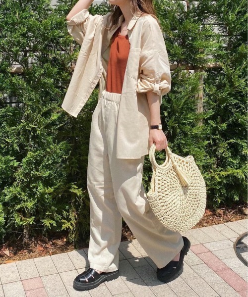 RODEO CROWNS WIDE BOWL（ロデオクラウンズワイドボウル）の「ニットノースリーブトップス（タンクトップ・レディース・ブラウン/ブラック/アイボリー・FREE）」の18枚目の写真