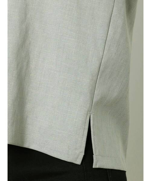 MURUA（ムルーア）の「リラックスリネンライクシャツ【セットアップ着用可能】（シャツ/ブラウス・レディース・ベージュ/ブラウン/ブルー・FREE）」の8枚目の写真