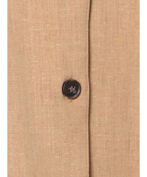 MURUA（ムルーア）の「リラックスリネンライクシャツ【セットアップ着用可能】（シャツ/ブラウス・レディース・ベージュ/ブラウン/ブルー・FREE）」の6枚目の写真