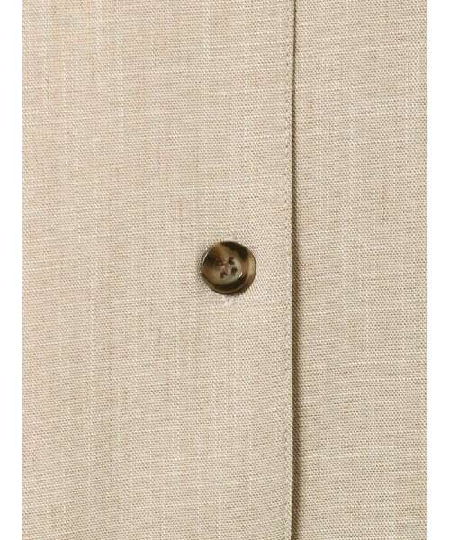 MURUA（ムルーア）の「リラックスリネンライクシャツ【セットアップ着用可能】（シャツ/ブラウス・レディース・ベージュ/ブラウン/ブルー・FREE）」の5枚目の写真