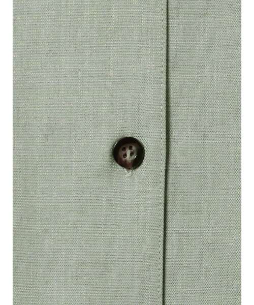 MURUA（ムルーア）の「リラックスリネンライクシャツ【セットアップ着用可能】（シャツ/ブラウス・レディース・ベージュ/ブラウン/ブルー・FREE）」の4枚目の写真