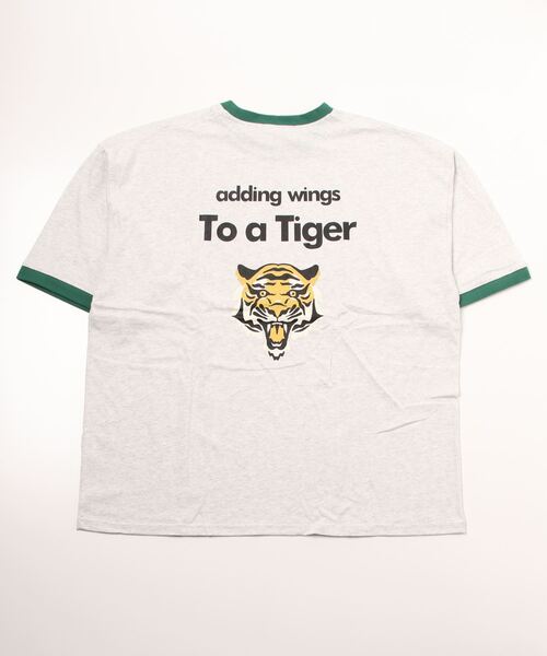 JOHN'S CLOSET（ジョンズクローゼット）の「【13】タイガープリントリンガーTシャツ（Tシャツ/カットソー・メンズ・ブルー/ブラック/レッド/グリーン・LARGE/MEDIUM）」の11枚目の写真