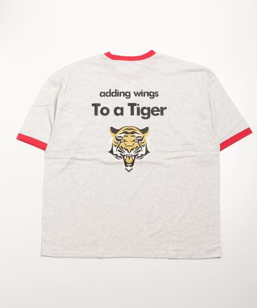 JOHN'S CLOSET（ジョンズクローゼット）の「【13】タイガープリントリンガーTシャツ（Tシャツ/カットソー・メンズ・ブルー/ブラック/レッド/グリーン・LARGE/MEDIUM）」の13枚目の写真