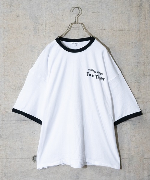 JOHN'S CLOSET（ジョンズクローゼット）の「【13】タイガープリントリンガーTシャツ（Tシャツ/カットソー・メンズ・ブルー/ブラック/レッド/グリーン・LARGE/MEDIUM）」の2枚目の写真