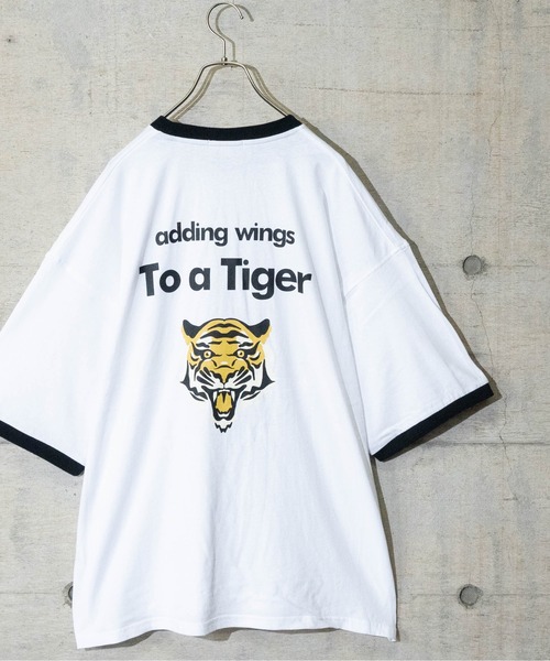 JOHN'S CLOSET（ジョンズクローゼット）の「【13】タイガープリントリンガーTシャツ（Tシャツ/カットソー・メンズ・ブルー/ブラック/レッド/グリーン・LARGE/MEDIUM）」の17枚目の写真