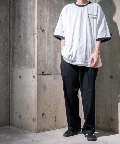 JOHN'S CLOSET（ジョンズクローゼット）の「【13】タイガープリントリンガーTシャツ（Tシャツ/カットソー・メンズ・ブルー/ブラック/レッド/グリーン・LARGE/MEDIUM）」の5枚目の写真