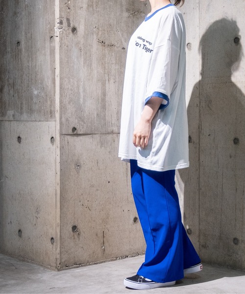 JOHN'S CLOSET（ジョンズクローゼット）の「【13】タイガープリントリンガーTシャツ（Tシャツ/カットソー・メンズ・ブルー/ブラック/レッド/グリーン・LARGE/MEDIUM）」の9枚目の写真