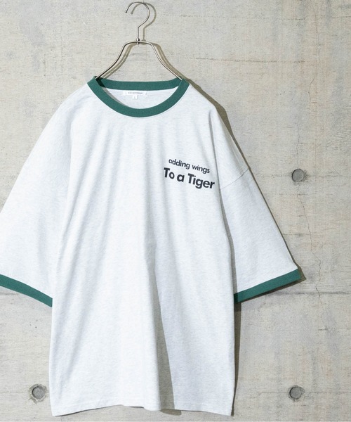 JOHN'S CLOSET（ジョンズクローゼット）の「【13】タイガープリントリンガーTシャツ（Tシャツ/カットソー・メンズ・ブルー/ブラック/レッド/グリーン・LARGE/MEDIUM）」の22枚目の写真