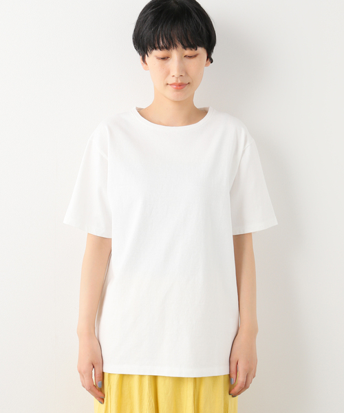 FRAMeWORK(フレームワーク)の「反毛天竺シンプルTシャツ(Tシャツ/カットソー・レディース・ホワイト/ブラック・FREE)」の13枚目の写真