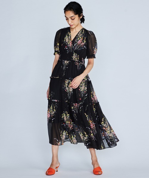 Sov.（ソブ）の「オリジナルシフォンプリントワンピース（ワンピース  