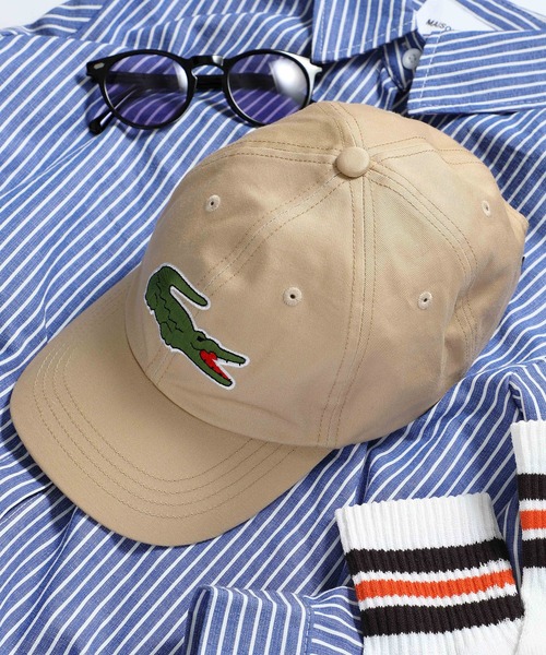 LACOSTE（ラコステ）の「【LACOSTE】ラコステビッグアイコンローキャップ Big logo cap L1148（キャップ・メンズ・ホワイト/ブラック/ベージュ/ネイビー・FREE）」の3枚目の写真