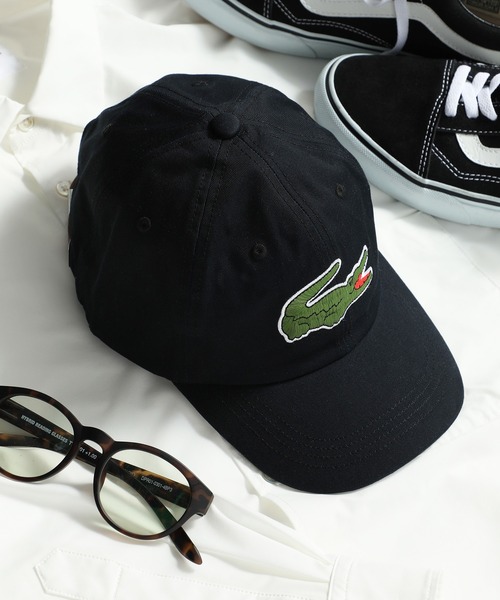 LACOSTE（ラコステ）の「【LACOSTE】ラコステビッグアイコンローキャップ Big logo cap L1148（キャップ・メンズ・ホワイト/ブラック/ベージュ/ネイビー・FREE）」の2枚目の写真