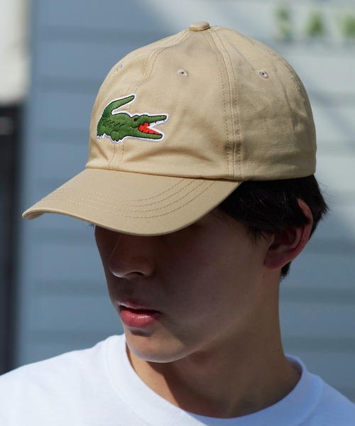 LACOSTE（ラコステ）の「【LACOSTE】ラコステビッグアイコンローキャップ Big logo cap L1148（キャップ・メンズ・ホワイト/ブラック/ベージュ/ネイビー・FREE）」の9枚目の写真