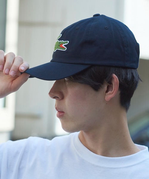 LACOSTE（ラコステ）の「【LACOSTE】ラコステビッグアイコンローキャップ Big logo cap L1148（キャップ・メンズ・ホワイト/ブラック/ベージュ/ネイビー・FREE）」の7枚目の写真