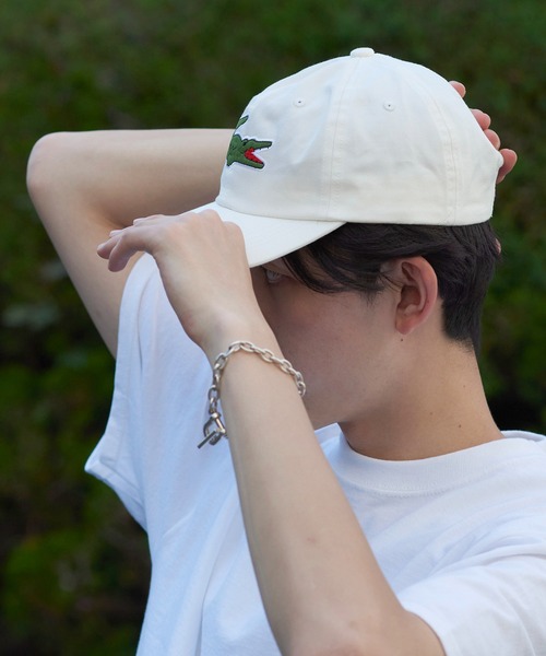 LACOSTE（ラコステ）の「【LACOSTE】ラコステビッグアイコンローキャップ Big logo cap L1148（キャップ・メンズ・ホワイト/ブラック/ベージュ/ネイビー・FREE）」の5枚目の写真