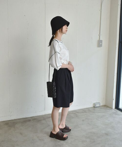 RETRO GIRL（レトロガール）の「配色ステッチBIGTee（Tシャツ/カットソー・レディース・ライトグリーン/ホワイト/ダークグレー・FREE）」の5枚目の写真