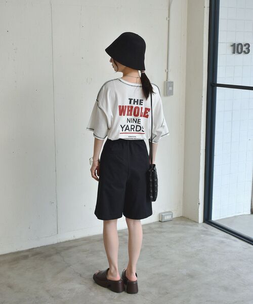 RETRO GIRL（レトロガール）の「配色ステッチBIGTee（Tシャツ/カットソー・レディース・ライトグリーン/ホワイト/ダークグレー・FREE）」の11枚目の写真