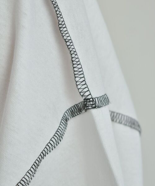 RETRO GIRL（レトロガール）の「配色ステッチBIGTee（Tシャツ/カットソー・レディース・ライトグリーン/ホワイト/ダークグレー・FREE）」の16枚目の写真