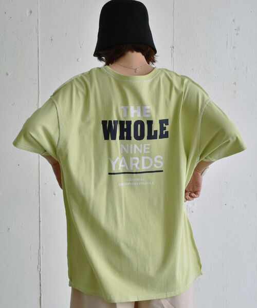 RETRO GIRL（レトロガール）の「配色ステッチBIGTee（Tシャツ/カットソー・レディース・ライトグリーン/ホワイト/ダークグレー・FREE）」の10枚目の写真