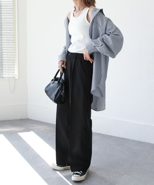 Chillfar（チルファー）の「アメリカンスリーブタンクトップ（タンクトップ・レディース・ホワイト/ブラック/ベージュ/ブラウン/オレンジ/グリーン・FREE）」の8枚目の写真