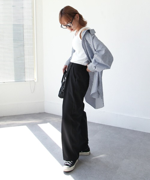 Chillfar（チルファー）の「アメリカンスリーブタンクトップ（タンクトップ・レディース・ホワイト/ブラック/ベージュ/ブラウン/オレンジ/グリーン・FREE）」の7枚目の写真