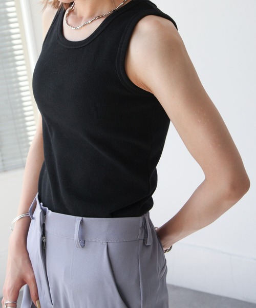 Chillfar（チルファー）の「アメリカンスリーブタンクトップ（タンクトップ・レディース・ホワイト/ブラック/ベージュ/ブラウン/オレンジ/グリーン・FREE）」の15枚目の写真