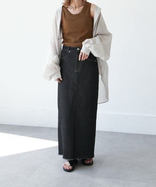 Chillfar（チルファー）の「アメリカンスリーブタンクトップ（タンクトップ・レディース・ホワイト/ブラック/ベージュ/ブラウン/オレンジ/グリーン・FREE）」の17枚目の写真