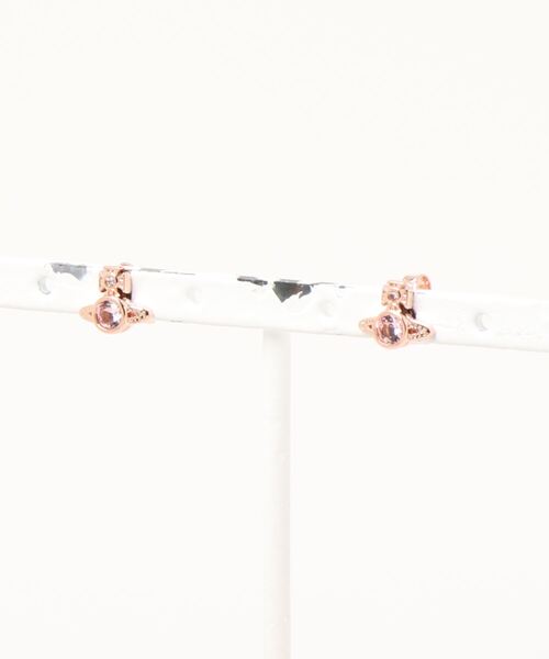 Vivienne Westwood(ヴィヴィアンウエストウッド)の「62010220/LONDON ORB EARRINGS-SMV(ピアス(両耳用)・レディース・ゴールド/シルバー/ピンク・FREE)」の1枚目の写真