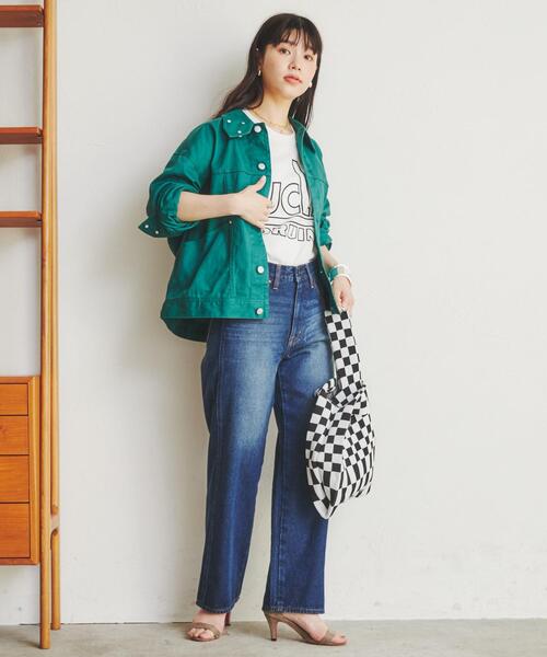 coen（コーエン）の「BIG ALLIED別注ショートカバーオール（セットアップ対応）（カバーオール・レディース・ダークブラウン/ダークグリーン・M/L）」の10枚目の写真