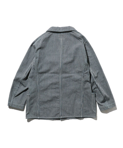 近年極美品✨パラスパレス　ヒッコリー スタンドカラー ジャケット　3　ストライプ BEAMS PLUS（ビームスプラス）の「BEAMS PLUS / ヒッコリーストライプ