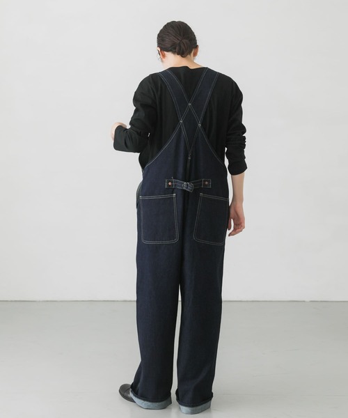 【新品タグ付き】かぐれ　デニムオーバーオール　インディゴ　サイズ1 新品タグ付き】かぐれ デニムオーバーオール インディゴ サイズ1 か