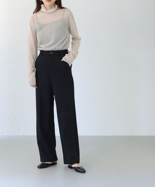 cheriella(シェリエラ)の「【cheriella】WEB限定フィンガーホールシアータートルニット 新色追加 WEB LIMITED FINGER HOLE SHEER TURTLE KNIT NEW COLOR(ニット/セーター・レディース・ブラック/ベージュ/カーキ/アイボリー/ワインレッド/ブルー/ライトグリーン/オフホワイト/ダークグリーン・M)」の11枚目の写真