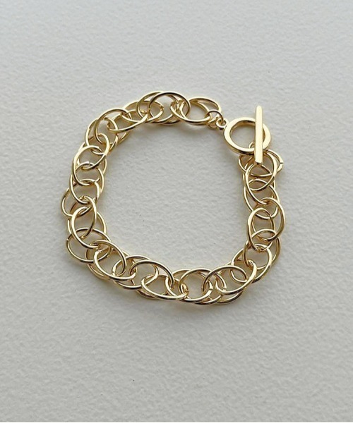 apres jour mignon（アプレジュールミニョン）の「【apresjour mignon×ARIAZ】サークルチェーンブレスレット（ブレスレット・レディース・シルバー/ゴールド・ONESIZE）」の2枚目の写真