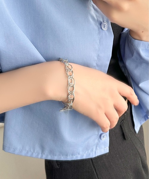 apres jour mignon（アプレジュールミニョン）の「【apresjour mignon×ARIAZ】サークルチェーンブレスレット（ブレスレット・レディース・シルバー/ゴールド・ONESIZE）」の7枚目の写真