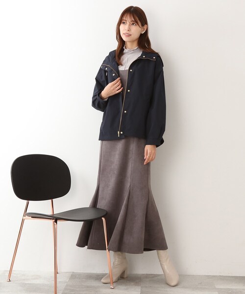 DRESKIP（ドレスキップ）の「◆【撥水】レディなコーデにもマッチする！マウンテンパーカー（ブルゾン・レディース・ネイビー/カーキ/サンドベージュ・02/03/04）」の18枚目の写真