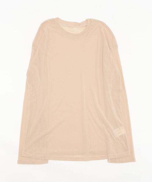 KOBE LETTUCE（コウベレタス）の「シアーカットソートップス（Tシャツ/カットソー・レディース・オフホワイト/ブラック/ベージュ・FREE）」の15枚目の写真