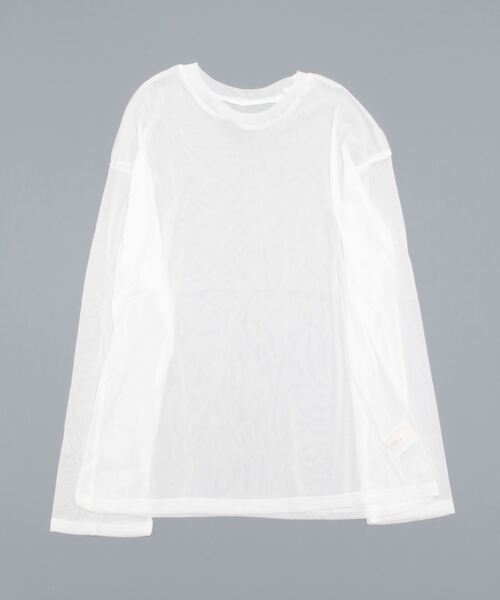 KOBE LETTUCE（コウベレタス）の「シアーカットソートップス（Tシャツ/カットソー・レディース・オフホワイト/ブラック/ベージュ・FREE）」の16枚目の写真