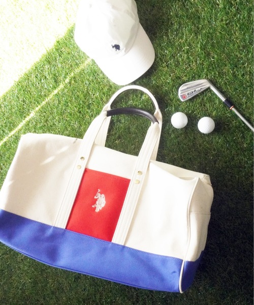 U.S. POLO ASSN.（ユーエスポロアッスン）の「【U.S. POLO ASSN.】 ユーエスポロアッスン　ボストンバッグL　USPA-2631（ボストンバッグ・メンズ・ネイビー系/ブラック×イエロー/ホワイト×レッド/ブルー系その他/イエロー系その他/カーキ系/レッド系その他/グリーン系その他・FREE）」の2枚目の写真