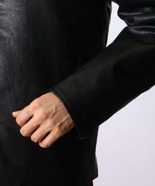 THE SHOP TK （ザ ショップ ティーケー ）の「◆フェイクレザーシングルライダース（ブルゾン・メンズ・ブラック/ダークブラウン・02/04/03/01/05）」の8枚目の写真