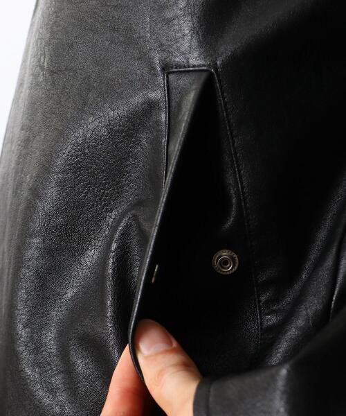 THE SHOP TK （ザ ショップ ティーケー ）の「◆フェイクレザーシングルライダース（ブルゾン・メンズ・ブラック/ダークブラウン・02/04/03/01/05）」の11枚目の写真