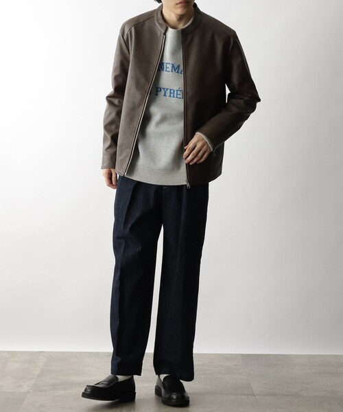 THE SHOP TK （ザ ショップ ティーケー ）の「◆フェイクレザーシングルライダース（ブルゾン・メンズ・ブラック/ダークブラウン・02/04/03/01/05）」の17枚目の写真