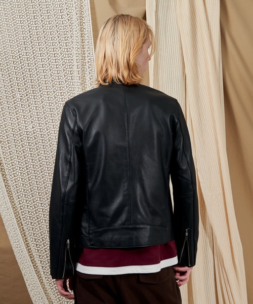 THE SHOP TK （ザ ショップ ティーケー ）の「◆フェイクレザーシングルライダース（ブルゾン・メンズ・ブラック/ダークブラウン・02/04/03/01/05）」の21枚目の写真