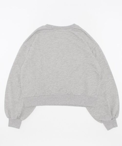 coca（coca）（コカ）の「ワンポイント刺繍裏毛スウェット（スウェット・レディース・ブラック/ライトグレー・M/L）」の13枚目の写真