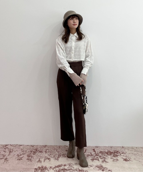 EPIMI E'PIMMY（エピミエピミー）の「バリエリブアームウォーマー（アームカバー・レディース・ベージュ/グリーン系その他/オレンジ/ピンク/オフホワイト/グレー/ブラック・MEDIUM）」の20枚目の写真