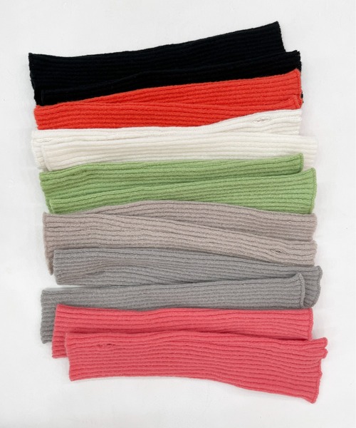 EPIMI E'PIMMY（エピミエピミー）の「バリエリブアームウォーマー（アームカバー・レディース・ベージュ/グリーン系その他/オレンジ/ピンク/オフホワイト/グレー/ブラック・MEDIUM）」の16枚目の写真