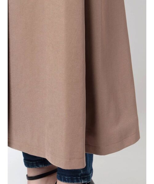 RESEXXY（リゼクシー）の「スリーブシアードッキングロングコート（トレンチコート・レディース・ブラック/ベージュ/ブラウン・FREE）」の9枚目の写真