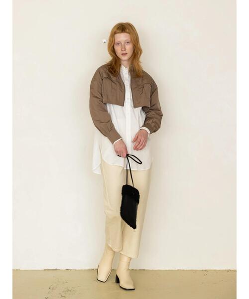 koe（コエ）の「ムートン風ボアショルダーバッグ（ショルダーバッグ・レディース・ブラック/アイボリー/グレイッシュベージュ・FREE）」の20枚目の写真