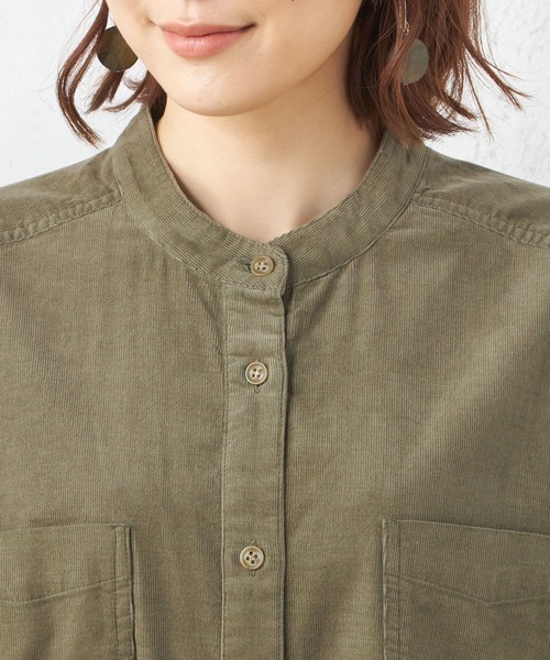 Petit Honfleur(プチオンフルール)の「コーデュロイシャツワンピース(ワンピース・レディース・ベージュ/カーキ・L/M)」の19枚目の写真