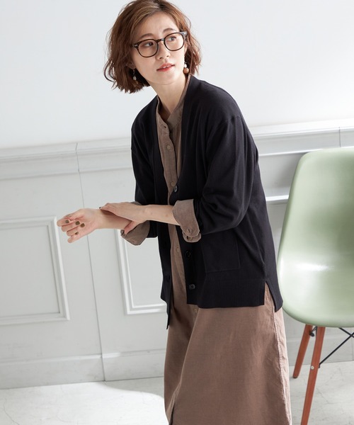 Petit Honfleur(プチオンフルール)の「コーデュロイシャツワンピース(ワンピース・レディース・ベージュ/カーキ・L/M)」の18枚目の写真
